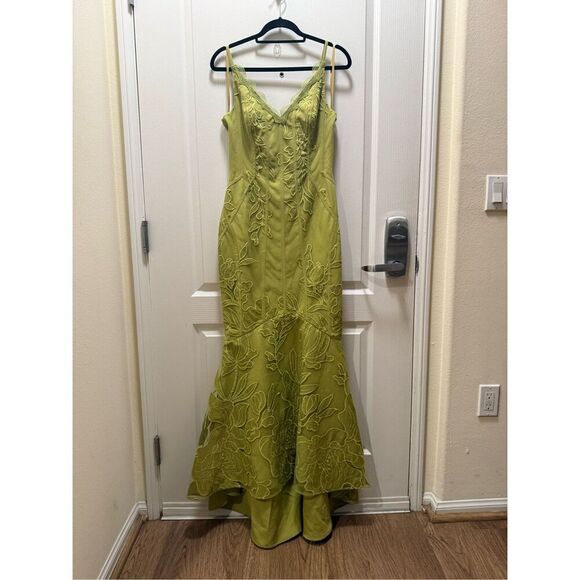 ELLIATT Florian Lace Gown in Green Wedding Guest Gala Event Dress size S NWT - Picture 5 of 6